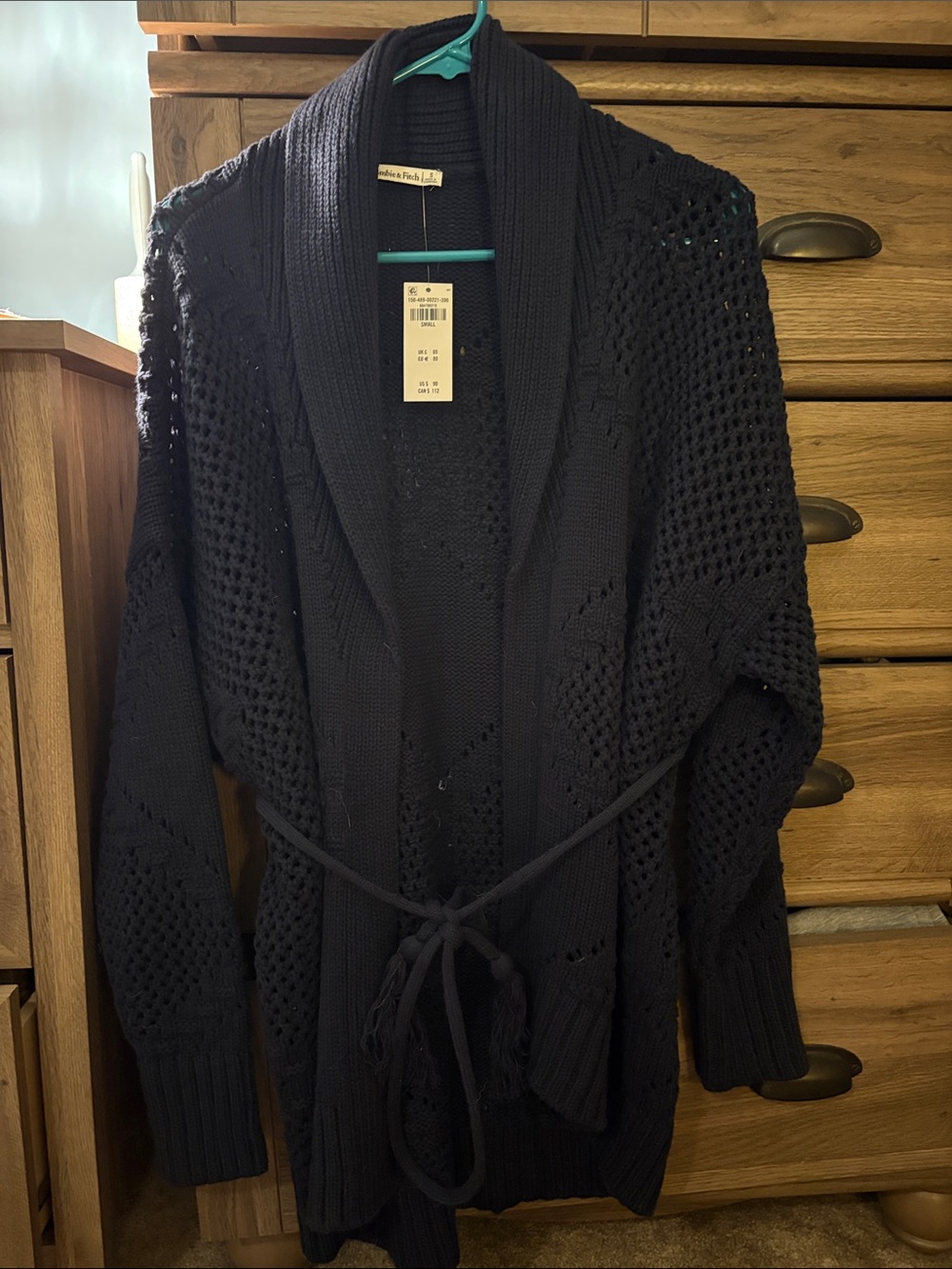 Abercrombie & Fitch Navy Cardigan with Belt